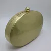 NUPHIA ovale Box-Clutch und Abendtasche aus Metall für Party, Abschlussball, Bronze, Silber, Schwarz, Gold, 240223