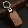 Genuine Leather Car Key Cover for Honda Accord Odyssey Civic Passport CRV Pilot Ridgeline Keyring Shell Fob Case Holder