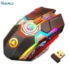 Fareler kablosuz oyun fare şarj edilebilir bilgisayar fare sessiz ergonomik 7 tuşlar RGB PC bilgisayar oyunu dota 2 fortnite