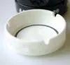 Nouveau cendrier en céramique avec cendrier rond classique blanc et noir à la mode, cadeau vip 01