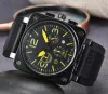 New Bell Watches Global Limited Edition Stafless Steel Business Chronograph Ross Date Fashion Fashion Casual Quartz Men's Watch