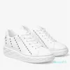 Topp lyxiga kvinnor Diamond Light Maxi Sneakers Shoes White Leather Low-Top Trainers With Platform Sole Summer Comfort Lady Daily Skateboard Walking