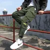 Thin Streetwear Casual Pants Men Ribbons Harem Jogging Pants Male Slim Fit Spring Cargo Pants Multi-Pockets Women Trouser Jx1 240228