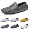 dress shoes spring autumn summer grey black white mens low top breathable soft sole shoes flat sole men GAI-56