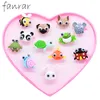 12 pièces mignon dessin animé enfants animaux anneau poisson rouge lapin Panda escargots grenouille tortue anneau enfant fille doigt fête cadeau bijoux 240226