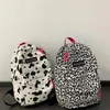 School Bags Women Canvas Zebra Cow Pattern Print Backpack Preppy Style Ladies Large Handbags Waterproof Campus Travel Rucksack