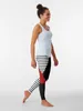 Actieve broek rood zwart geometrische abstractie legging sportkleding vrouw gym 2024 voor fysieke dames