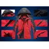 ジャケットTrvlwego Winter Ski Suit Women WindProof Waterof Snowboard Jacket Pants Outdoor Super Warm 2 in 1サーマルフリーススノーコート