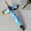 Iraurita Fountain Pen Jinhao X450 Dark Green and Golden 18 Kgp 07mm Broad Nib Full Metal Blue Red 21 Colors Ink 450 240229