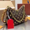 Designer di lusso Borsa per corno per feste di moda Borsa a tracolla firmata Portafoglio cosmetico Mezzaluna Bastone per la legge Borsa sotto le ascelle Borsa a tracolla in metallo Serie