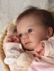 19inch Realistic Lifelike Adorable Eyes Opened Reborn Newborn Doll Girl Named Sum With Blue Eyes and Baby Pacifier