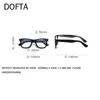 Solglasögon Dofta Retro Computer Glasses Men High-kvalitet TR90 Eyewear Optical Recept Eglasses Frame Women 5955