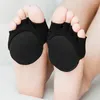 Women Socks Cotton Invisible Heelless Anti-slip Foot Pad Lining Forefoot Sock Slippers Open Toe