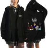 Korn Rockband Sweatshirts WORLD TOUR Hoodies Cartoon Vintag