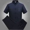 Ethnic Clothing Tang Suit Tradycyjne chińskie dla mężczyzn w stylu koszulki Jackey Sekt Top Spot Hanfu Bluzka