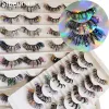 Eyelashes Wholesale Glitter Diamond Lashes Butterfly Faux Mink Lashes Natural False Eyelashes Dramatic Volume Red Blue Pink Sequins Lashes