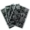 Stencils 32pcs/Lot Wolf Dragon Animal Reusable Tattoo Stencils Template for Arm Back Chest Paint Airbrush Tattoo Stickers 4 Sheets
