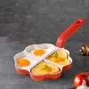 Pans 4 Cup Egg Frying Pan Divided Grill Cookware Omelette Pancake For PleBurger Crepe