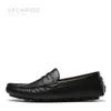 DECARSDZ Loafer Schuhe Männer Mode Herbst Schuhe Bequeme Herren Wohnungen Marke Leder Klassische Original Stil Männer Casual Schuhe 240227