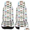 Car Seat Covers Ers Critterpedia Butterflies Er Off-Road Women Colorf Cushion/Er Polyester Fishing Drop Delivery Automobiles Motorcycl Ot8Wg