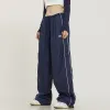 Calças casuais calças soltas mulheres homens soltos esportes perna larga calças de carga calças finas sweatpant harajuku y2k streetwear calças baggy 2023