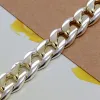 Solid 8/10mm ketting 14k Gouden Armband mannen vrouwen Chain nobele bruiloft Sieraden mode charmes party verjaardagscadeau