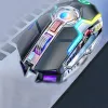 Souris souris de jeu sans fil souris d'ordinateur Rechargeable silencieuse ergonomique 7 touches RGB rétro-éclairé pour PC jeu d'ordinateur Dota 2 Fortnite