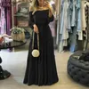 Basic Casual Dresses Off Shoulder Vestidos Female Lace Belted Dresses Beach Holiday Ruffle Robe Bohemian Long Maxi Dress 5XL Casual 240302