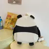 Sacos da noite Coreano Mulheres Bonito Panda Boneca Bolsa de Ombro 2024 Cor dos Desenhos Animados Mochila Casual Grande Capacidade