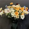 Simulated Flower Anemone Wild Chrysanthemum Home Wedding Hall Decoration Arrangement Pography Props Rose 240301