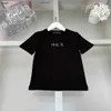 ブランドベビーデザイナートラックスーツ刺繍ボーダーロゴ子供短袖スーツキッズサイズ100-150 cmキッズTシャツとショートパンツ24feb20