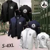 Höst/vinterstil Jott tryckt avslappnad stor storlek fast färg Fashion Slim Mens Baseball Jacket S-4XL 211110