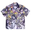 Гавайская рубашка мужская дизайнерская адская девушка череп граффити художественная праздничная одежда мужские и женские брендовые качественные рубашки