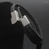 Braccialetti con ciondoli Bracciale alla moda in acciaio inossidabile da 6 mm con occhio di tigre naturale Bracciale con cinturino da polso da donna in pelle multistrato