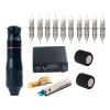 Kit Set completo di macchinette per tatuaggi Pistola rotante Penna per tatuaggi Alimentatore per tatuaggi Cartucce Aghi Accessori per macchine per trucco permanente