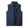 Fleece Vest Mens Jackets Winter Outdoor Sports Plus Size Doublesided Dressing Sleeveless For Camping Soft Shell 240301