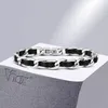 Link Bracelets Vnox Men Black Chain For Women Stylish 7.5MM Stainless Steel Cuban Links Wristband Gift Jewelry