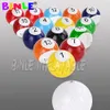 wholesale 10 ml x 5 mW avec 16 balles Orient gonflables fête dans la cour gonflable table humaine tir au pied football billard air snooker football jouer au billard