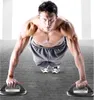 Runda push-ups bar står roterbara 360 ° Push up rack fitnessutrustning för kroppsträning hem bukövning 1 par 240226