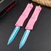 MICRO TECH DESSERT WARRIOR OTF AUTO Knife D2 Steel Blade Aluminum alloy Handle Camping Outdoor Hunting Self-defense Hiking EDC Tactical Combat Knives