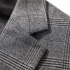 Ternos masculinos de alta qualidade (calças blazer colete) estilo britânico negócios elegante moda simples casual cavalheiro terno 3 peça
