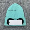 Cp Two Lens Glasses Goggles Beanies Men Knitted Hats compagnie CP Caps Outdoor Women Winter Beanie Black Grey Bonnet Company Winter cp comapnys hat 729 289