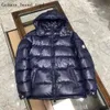 Monclair jaqueta estilo moderno emagrecimento cordão acolchoado jaqueta masculina designer jaqueta quente parka engrossado à prova de vento jaqueta de inverno monclair 9227