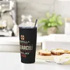 Tumblers Paraply Corp Arklay Lab Research Staff Tumbler Vakuumisolerad termisk kopp med lock halmsmoothie te muggar vattenflaska 20oz