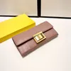 credit holder women wallets mens designer wallet portafoglio donna ladies purse pink clutch Luxury Leather Buckle Purses long cardholder 230722