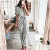 Basic Casual Dresses Casual Dresses Retail Shirt Designer Commuting Size S3Xl Long Dress Forged Face Clothing Drop Delivery Apparel Wom Dhkj1 240302