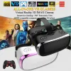 Cihazlar Allinone VR Glasses Sanal Gerçeklik IMAX Sinema Kulaklığı Kask 360 ° Tam Görünüm Dalgalı Oyun Android PC Kablosuz 3D Gözlük