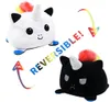 Dessin animé Anime jouets doux en peluche poupées en peluche pour enfants cadeaux de Noël d'anniversaire 15 cm différents types de poupées réversibles Cat Gato4011651