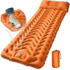 Tapis de Camping ultraléger, coussin de couchage d'extérieur avec oreiller, matelas gonflable, lit d'extérieur étanche, pour randonnée et Trekking