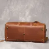 Torby męska skórzana torba podróżna vintage brązowa torba bagażowa man nosi na torebkę tydzień torba torba z przedziałem na buty